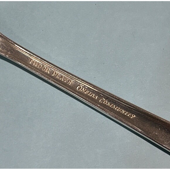 Tudor Plate Pie Cake Servers Oneida Community Silverplate Bridal Wreath 9½” - Picture 3 of 3